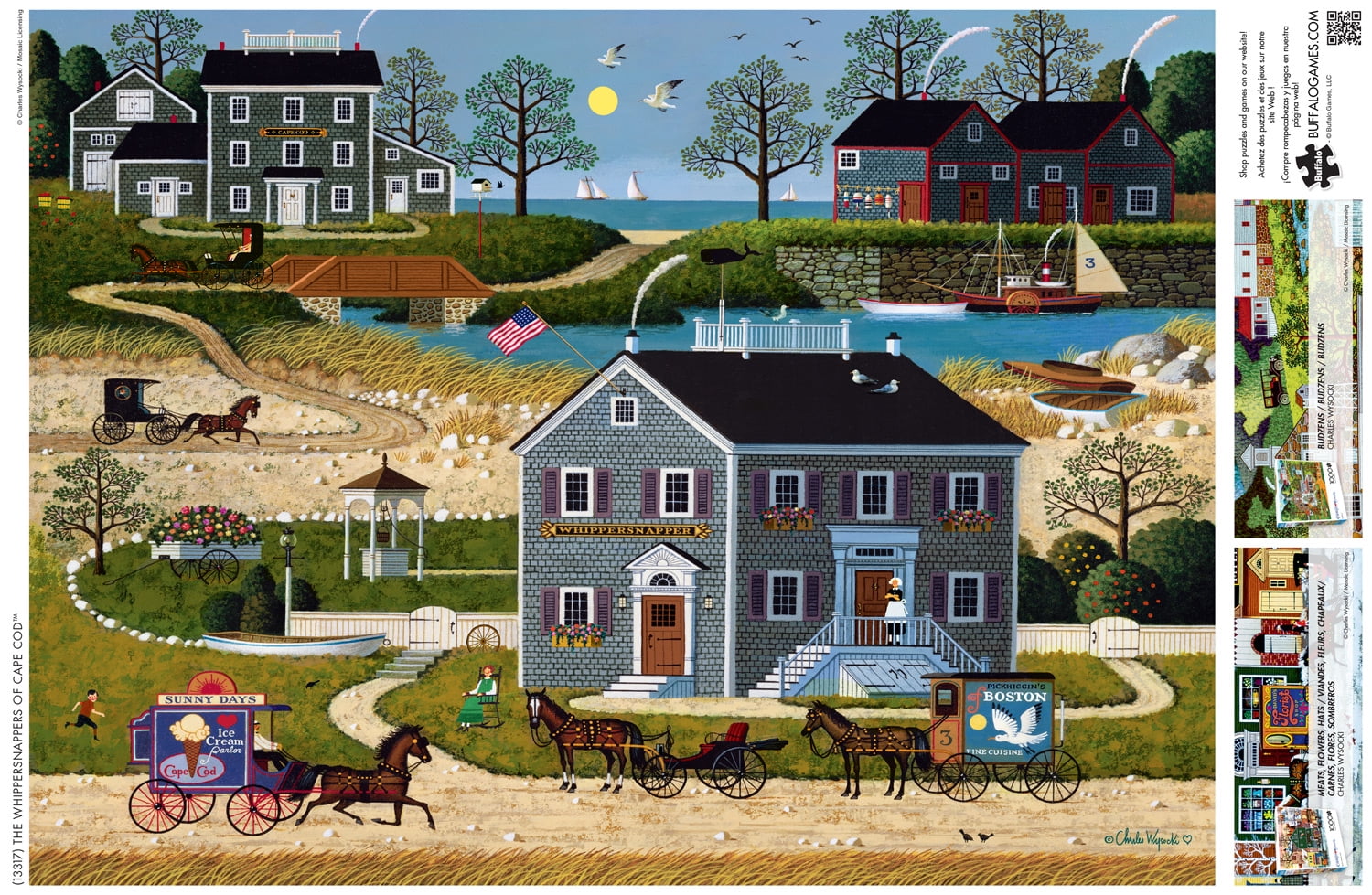 Buffalo Games 1000-Piece Charles Wysocki The Whippersnappers of Cape Cod Interlocking Jigsaw Puzzle for Adults Ages 14+