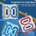 thumbnail image 3 of DAMAIE Magic Bean Rotating Cube Decompression Toy - Square Rotating Small Beads Puzzles Game for Exercise Brain - Fidget Toy IQ Magic Bean Toys[Blue], 3 of 7