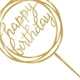 thumbnail image 3 of Toystoory Adorno para tarta de feliz cumpleaños, brillo acrílico dorado, bricolaje, Cupcake, pastel, aplastante, palo hecho a mano para fiesta Kits de decoración para fiestas No.02, 3 of 5