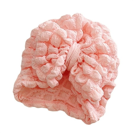 

Binpure Solid Color Big Knotted Bow Hat Baby Girls Bowknot Beanie Turban Hats Caps Headwraps for Infants Toddlers Kids