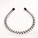 thumbnail image 3 of Banda de metal para el cabello para hombres Diadema Mujeres Bandas para el cabello Hombres Unisex Negro Ondulado Primavera Deportes al aire libre Diademas para hombres Banda para el cabello Acces, 3 of 5