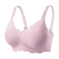thumbnail image 2 of Wireless Bras for Women Full Coverage Seamless Scalloped Push Up No Underwire Everyday Bra with Air Holes, 2 of 5