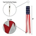 thumbnail image 5 of In the Breeze 4113 —60-inch Patriotic Embroidered Windsock — Vibrant Outdoor Flag Windsock for Yards, Gardens, 5 of 5