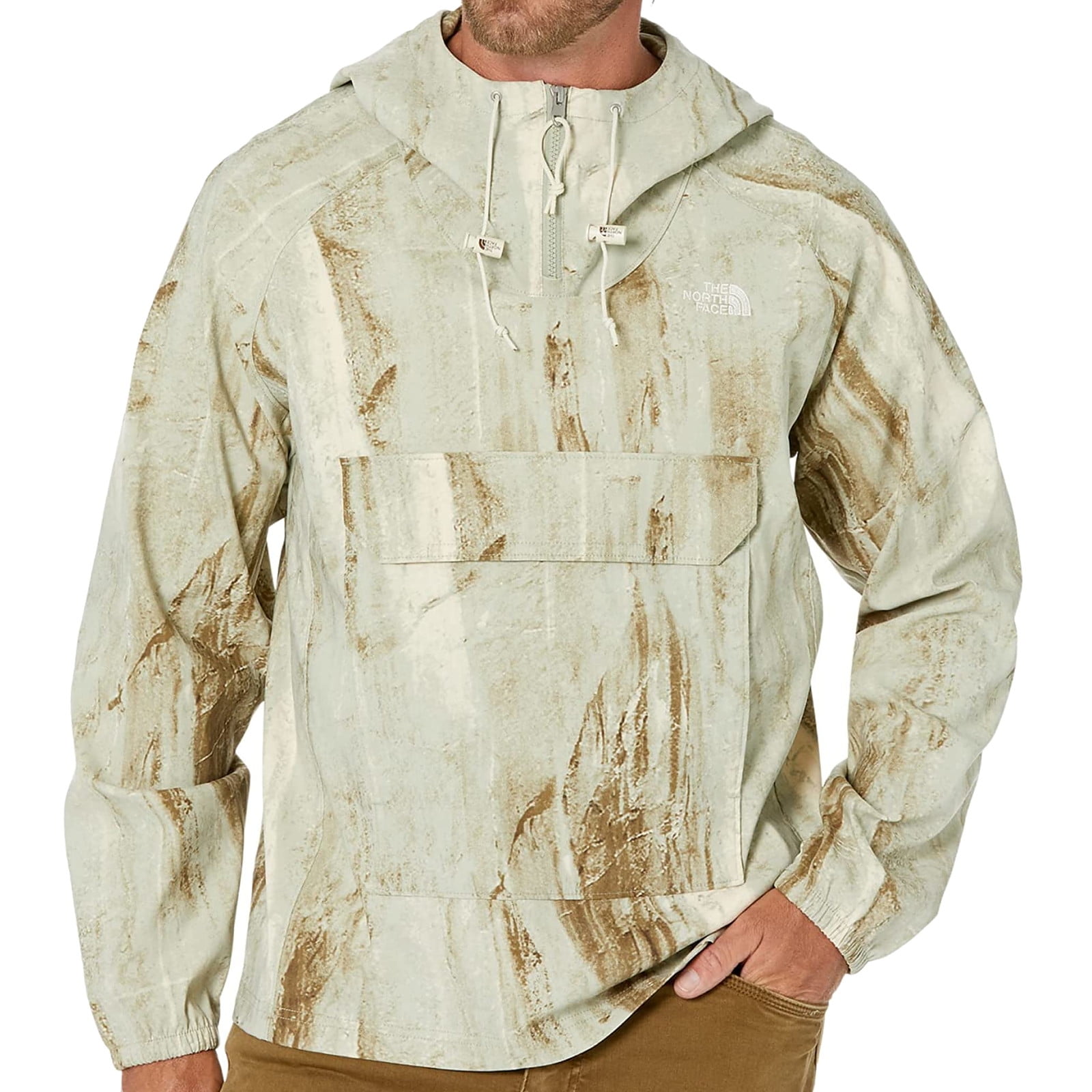 The North Face Men's Printed Camo Pullover Hoodie (Medium, Tea