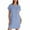 Light Blue, variant on Zpanxa Women's Elegant Casual Round Neck Short Sleeve Pocket Dress Flowy Chic Everyday Dress