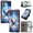 Blue Butterfly, variant on Colorful Painted Wallet Phone Case for iPhone 17e/16e 6.1" , PU Leather Flip Folio Cover With Card Slots, Magnetic Closure, Kickstand, Shockproof Protective Phone Case,Pink Butterfly