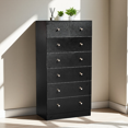 thumbnail image 2 of GZXS Dresser for Bedroom with 7 Storage Drawers, Chest of Drawers for Hallway, Entryway, Black, 2 of 10