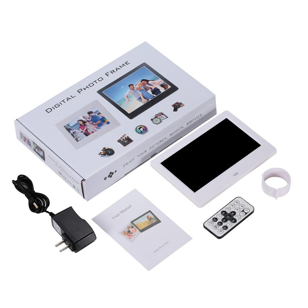 7 Inch Remote Control Automatic Cycle Lcd Widescreen Hd Led Electronic Photo Album Digital Photo