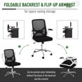 thumbnail image 3 of Vinsetto Executive Chair with Adjustable Height & Swivel, 253 lb. Capacity, Black, 3 of 9