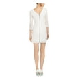 thumbnail image 2 of ADRIANNA PAPELL Womens White Lace Long Sleeve Boat Neck Above The Knee Sheath Dress 2, 2 of 5