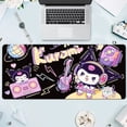 thumbnail image 1 of Kuromi Kawaii Mousepad Large Gaming Compute Gamer PC Keyboard Mouse Mat good, 1 of 1