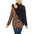 thumbnail image 4 of Womens Cold Shoulder Oversized Turtleneck Sweaters Long Sleeve Chunky Solid Color Knitted Pullover Outwear Coat, 4 of 4