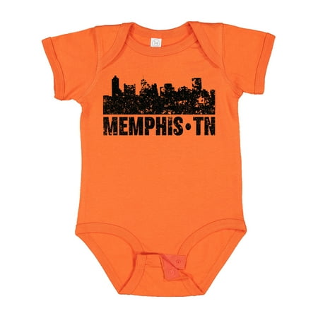 

Inktastic Memphis City Skyline with Grunge Gift Baby Boy or Baby Girl Bodysuit