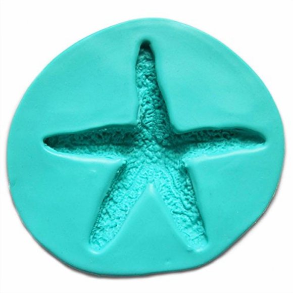 W OF S A SCOTT Moule à Chocolat CLARK Wooley Starfish, Silicone Vert, Diamètre 3 Pouces