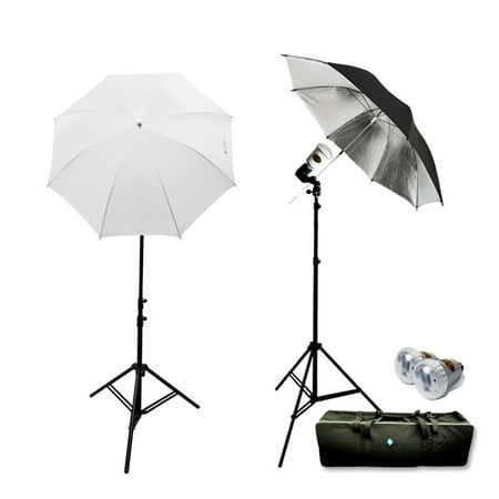 Loadstone Studio 2 Photography Flash Strobe Studio Lighting Light Kit with Stands, Photo Umbrella, Carrying Case, (Best Studio Strobes 2019)