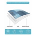 thumbnail image 5 of Teal Blue Twin XL Size Down Alternative Comforter,Lightweight Comforter Quilt Bedding Set with Pillow Shams Modern Oil Painting Abstract Ombre Geometric All Seasons Bed Comforter Duvet Insert 68"x98", 5 of 7