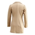 thumbnail image 5 of Hduncf Women's Business Casual Blazer Mini Dress, Double Breasted Long Sleeve Slim Fit Office Suit Jackets Work Outfits Yellow XL, 5 of 5
