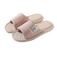thumbnail image 2 of NOVEDAD DE VERANO 2024, zapatillas de lino para hombre, hogar, interior, antideslizantes, zapatillas de algodón y lino de cuatro estaciones para mujer, silenciosas, 2 of 5