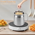 thumbnail image 4 of Deep Fryer Set Oil Storage with Basket, 2L Stainless Steel Oil Filter Pot, Bacon Grease Container with Strainer,for Home Kitchen Cooking or Frying Oil, Multi-use & Dishwasher Safe, 4 of 7