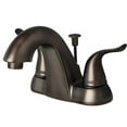 thumbnail image 3 of Builders Shoppe  Contemporary Brass 2-handle Centerset Lavatory Faucet with Pop-up Drain Nickel Finish, 3 of 4