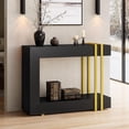 thumbnail image 6 of Einhomn Narrow Console Table,2-Tier Sofa Table with Storage Behind Couch,42.5" Wooden Entryway Table for Hallway,Living Room,Entrance,Foyer-Black, 6 of 11