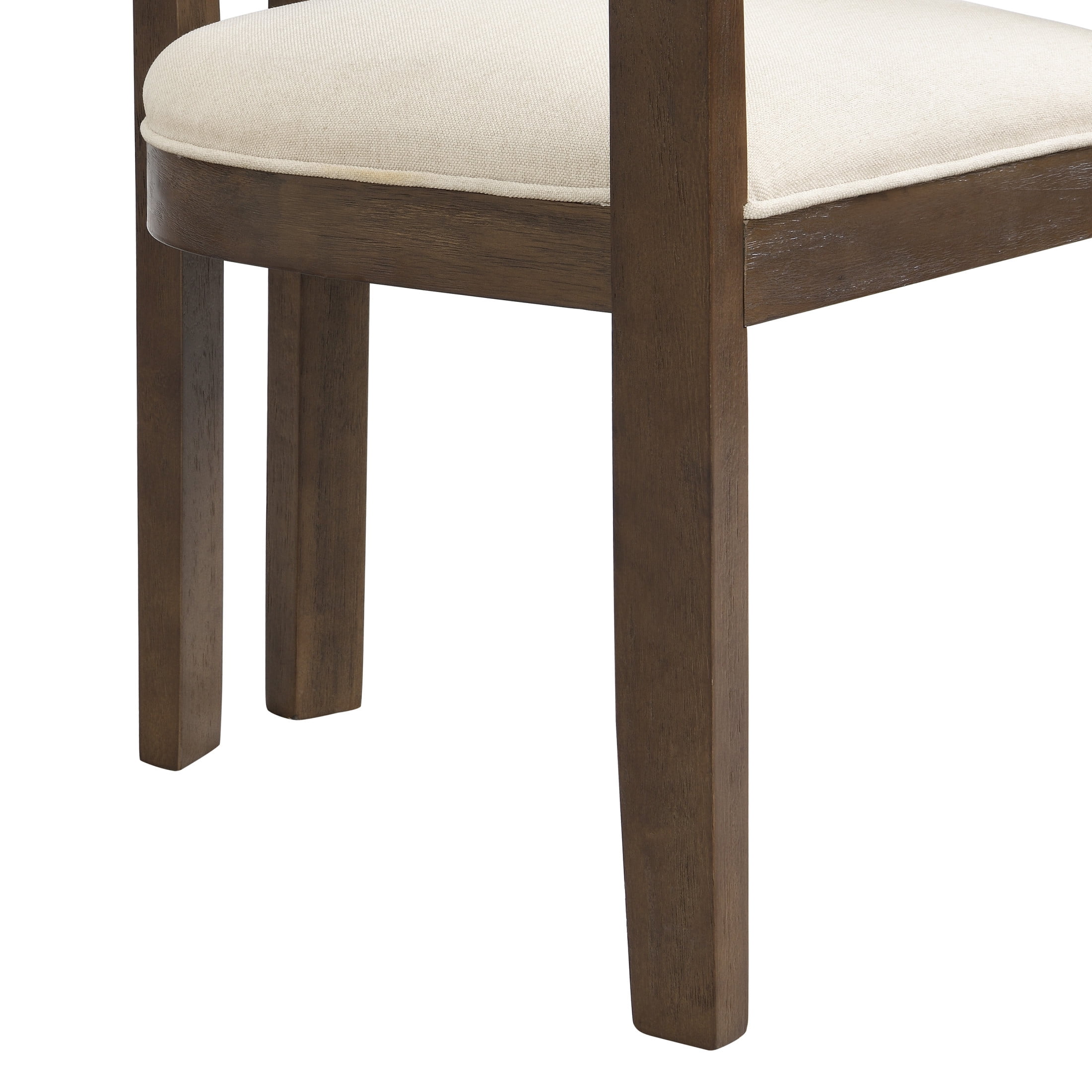 Christopher Knight Home 7-Piece Modern Dining Set, 90" Table with Upholstered Chairs for 6, Walnut