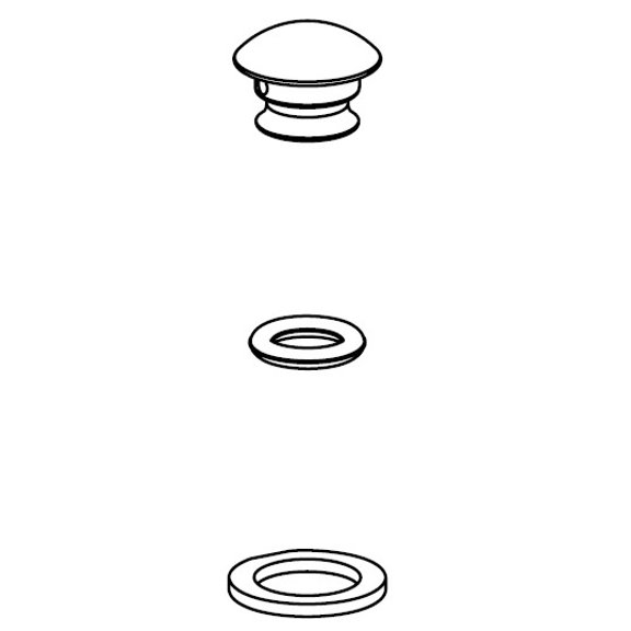 Moen 115034 Handle Cap Kit For 87876 - Chrome