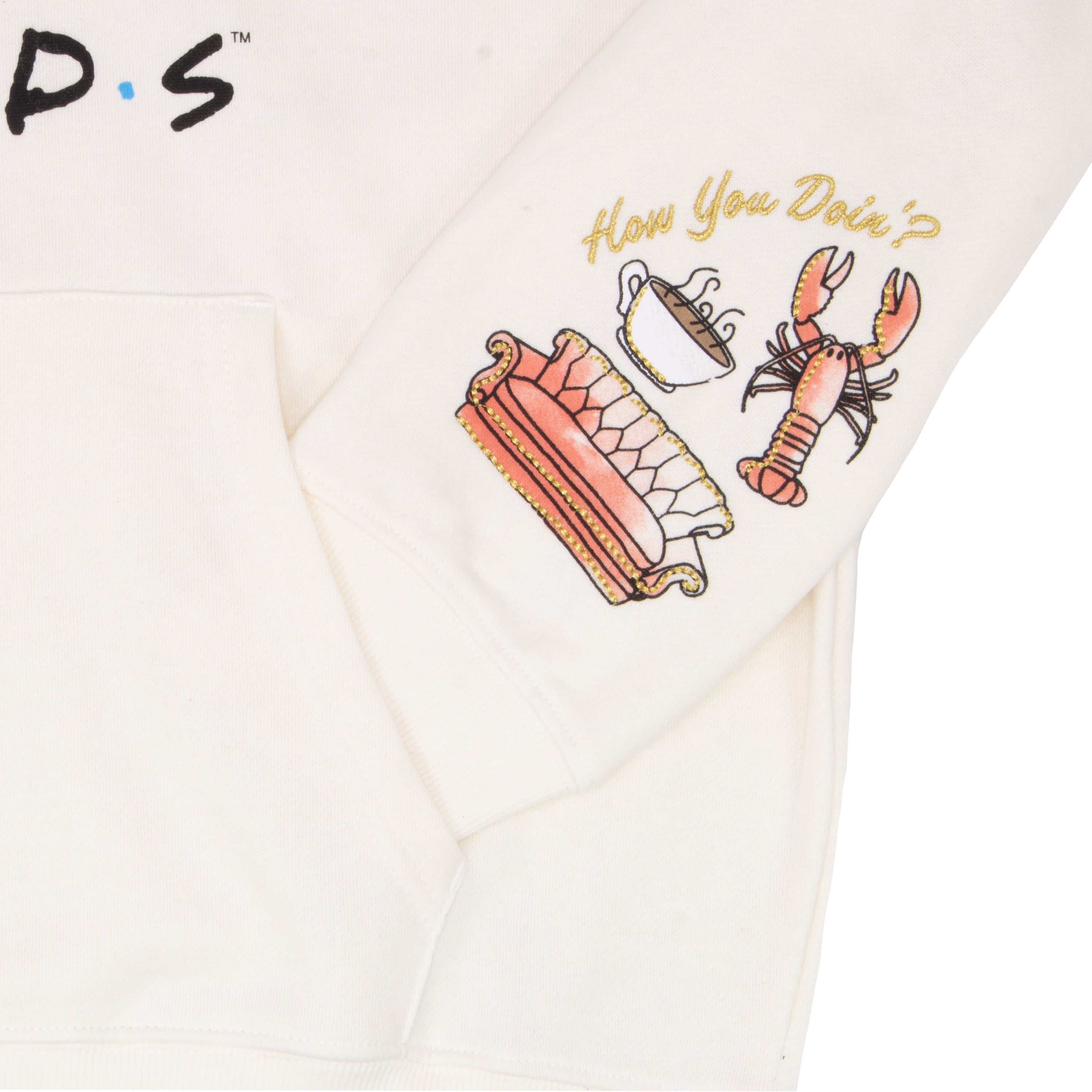 Friends Women’s Pullover Hoodie, Long Sleeve Graphic Hooded Sweatshirt, Sizes XS-XL