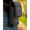 thumbnail image 6 of Encased Phone Pouch with Shockproof Case for Samsung Galaxy S23 ULTRA - Rebel Armor with Ballistic Nylon Carrying Holster (Black), 6 of 7