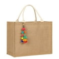 thumbnail image 1 of Bolsa de playa Trifabricy tejida de paja impermeable para mujer, 1 of 8