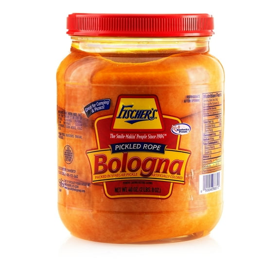 Fischer's Ready To Eat Pickled Rope Bologna 40 oz Serving Jar