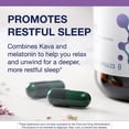 thumbnail image 3 of Metagenics MetaSleep - Dual-Phase Melatonin Sleep Supplement - With Kava Root for Relaxation & Calmness - Sustained-Release Formula to Support Restful Sleep - Non-GMO, Gluten-Free - 60 Capsules, 3 of 7