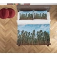 thumbnail image 2 of 3D Azul Cielo Verde Bosque Paisaje Funda de edredón Set Ropa de Cama Funda Nórdica, 2 of 3