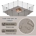 thumbnail image 4 of Black Guinea Pig Bedding Cage Liner 18x118 Inch Washable Guinea Pig Pee Pads Waterproof Guinea Pig Cage Liners Reusable Waterproof Rabbit Bedding for Small Animal Guinea Pig Rabbit Hamster DIY, 4 of 6