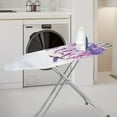 thumbnail image 2 of Kuiaobaty Washable Ironing Board Cover Iron Dust Cover Protector Cover with 3 Fasteners and Elastic Edge Easy to Install Snug Fit Ironing Board, Hummingbird Butterfly Lavender Violet, 2 of 5