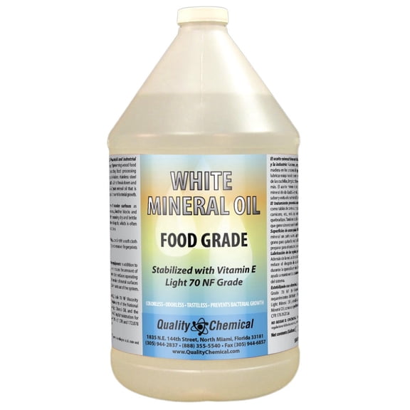 Mineral Oil 70 Food Grade, Light NF Grade - 1 gallon (128 oz.)