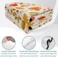 thumbnail image 4 of 3 Pieces Queen Quilt Set,Country Fall Maple Leaf Soft Bedding Sets with 1 Quilt & 2 Pillow Shams,Vintage Farmhouse Leaves Summer Bedspread Lightweight Coverlet Comforter for All Season, 4 of 9