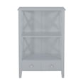 thumbnail image 4 of Spaco Modern Bathroom Cabinet, Gray MDF, Minimalistic Design, 23.75x12.5x36.5in, for Stylish Storage, 4 of 12