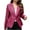 Red, variant on IROINNID Women's Blazer Jacket Long Sleeve Plaid Notch Lapel Outwear, Casual Autumn Winter Lapel Jacket Small Suit