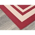 thumbnail image 7 of Garland Rug Borderline Polypropylene Burgundy/Tan Indoor/Outdoor Runner Rug, 2' x 5', 7 of 7
