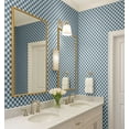 thumbnail image 4 of S4Sassy Peel & Stick Vinyl Wallpaper, Urban Chic Checkerboard Print Contact Paper Waterproof - Blue, 25"x240", Removable Modern Wall Covering for Home Decor in Bedrooms & Living Areas, 4 of 9