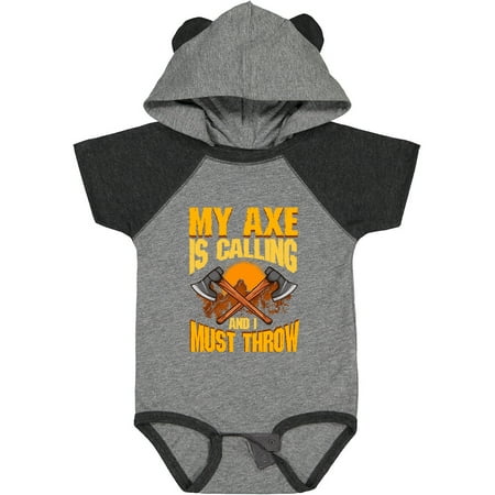 

Inktastic Axe Throwing Funny Gift Gift Baby Boy or Baby Girl Bodysuit