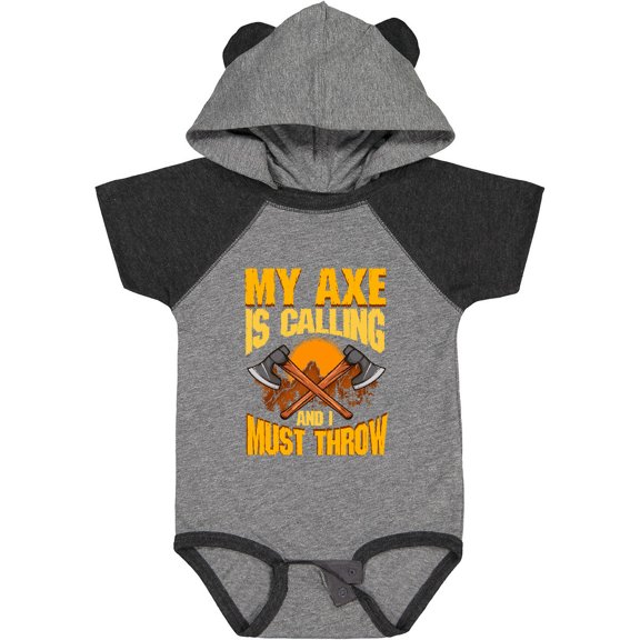 Inktastic Axe Throwing Funny Boys or Girls Baby Bodysuit
