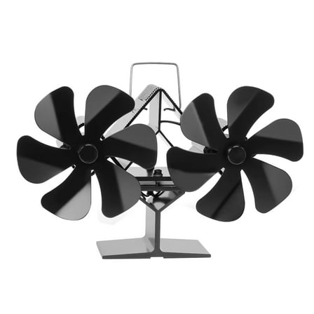 12 Blades Heat Powered Stove Fan Wood Burning Stove Fan Burning Silent Energy Saving Fireplace Fan