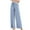 Sky Blue, variant on Homegro Women's Pajama Bottoms Elastic Waist Sleep Pants Pj Straight Leg Solid Drawstring Soft Lightweight Black Medium