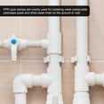 thumbnail image 5 of MIPCASE 25Pcs Plastic Pipe Clamp Bracket White Strong Support for Water and Iron Pipe Fixing, 5 of 8