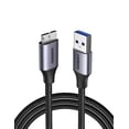 thumbnail image 1 of ABDFHE-Micro USB 3.0 Cable USB 3.0 A Male to Micro B Nylon Braided USB Data Charging Cord Compatible with External Hard Drives, Galaxy S5, Note 3, WD Camera and More, 1.5ft, 1 of 4