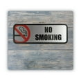 thumbnail image 3 of COSCO Brush Metal Office Sign, No Smoking, 9 x 3, Silver/Red, 3 of 4