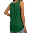 thumbnail image 6 of Lovskoo Tank Tops for Women Tank Summer Tops Sleeveless Round-Neck Casual Solid Color Plain Basic Tee Blouse Green, 6 of 6
