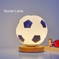 thumbnail image 3 of Lámpara De Balón De Fútbol, ​​​​modos De Desvanecimiento Parpadeante, Luz Nocturna De Fútbol A Prueba De Deslumbramiento De 5 V Con Control Remoto Para Cumpleaños, Baby, 3 of 7